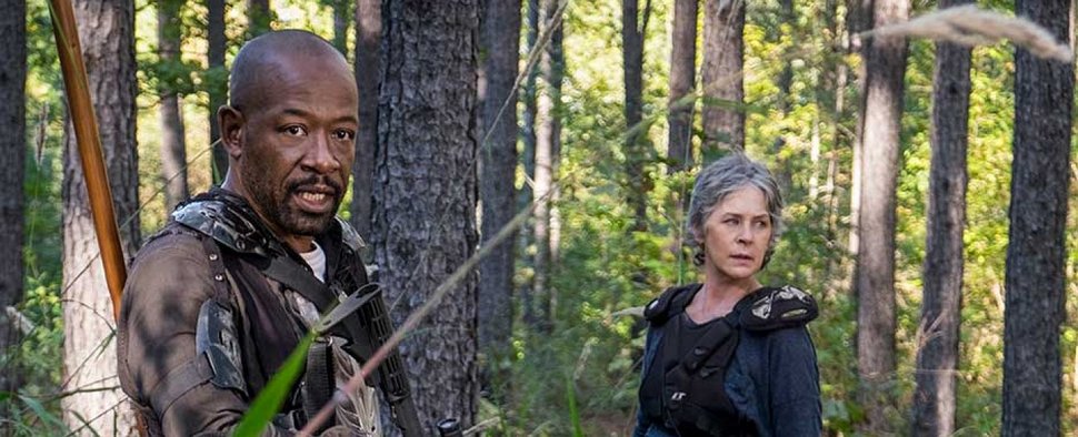 Morgan (Lennie James) und Carol (Melissa McBride) beginnen ihre Mission gemeinsam, doch für beide soll sie einen sehr unterschiedlichen Ausgang haben … – Bild: AMC/Gene Page