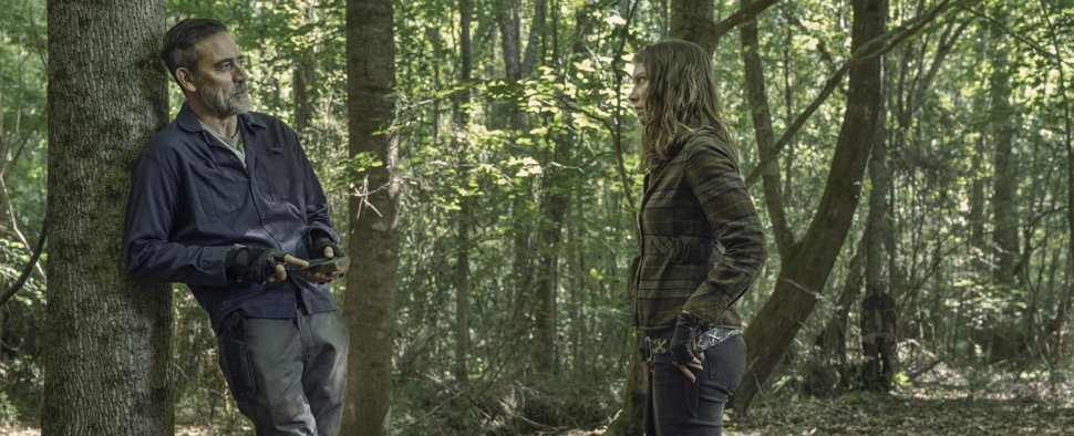 Negan (Jeffrey Dean Morgan) und Maggie (Lauren Cohan) – Bild: AMC