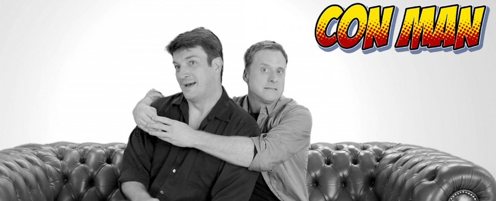 Nathan Fillion (l.) und Alan Tudyk (r.) bei der Crowdfunding-Kampagne für ihre Serie „Con Man“ – Bild: Indiegogo