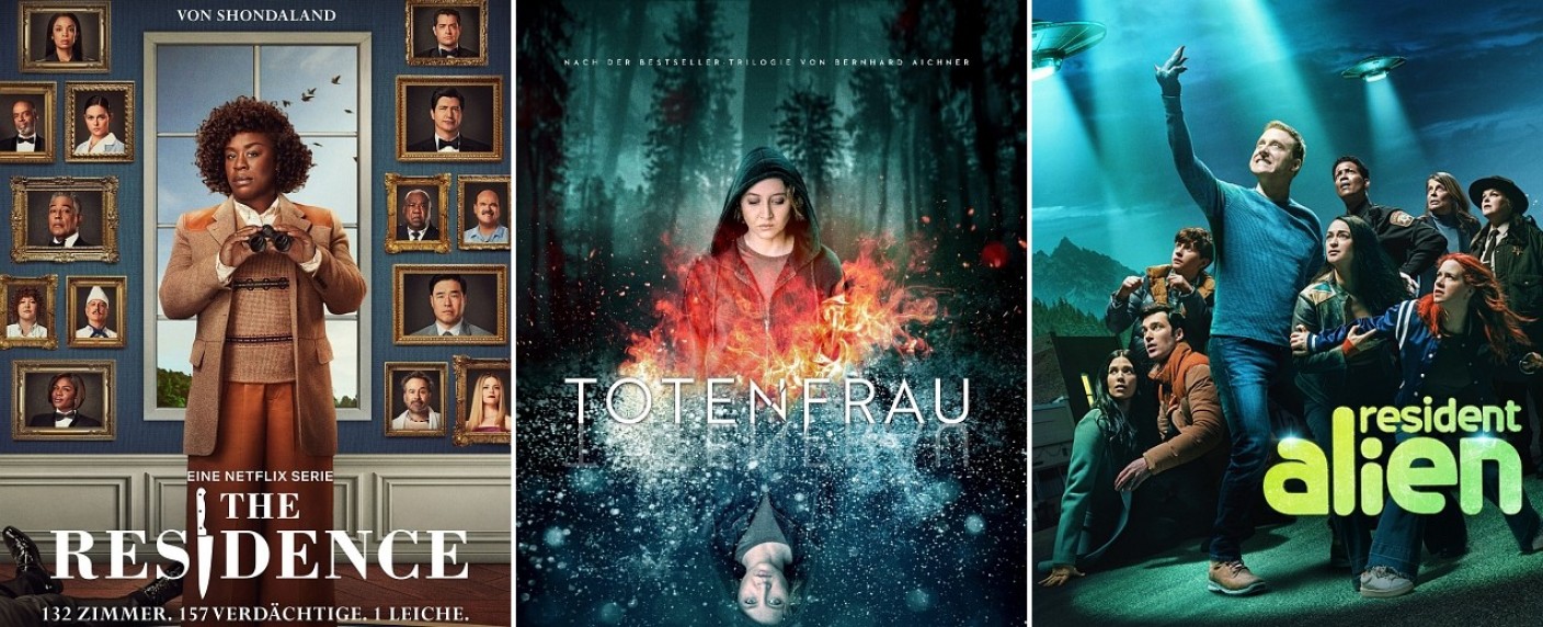 Netflix-Highlights im März: „Totenfrau“, „The Residence“ sowie „Resident Alien“ und „Yellowstone“-Prequel – Auch deutscher Film „Delicious“ und Russo-Brüder-Abenteuer neu – Bild: Netflix/​Syfy