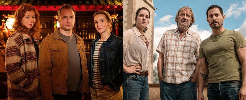 Neue Fälle warten auf die Teams von „Nord bei Nordwest“ (l.) und des „Barcelona-Krimis“ (r.) – Bild: NDR/Gordon Timpen/Lucia Faraig