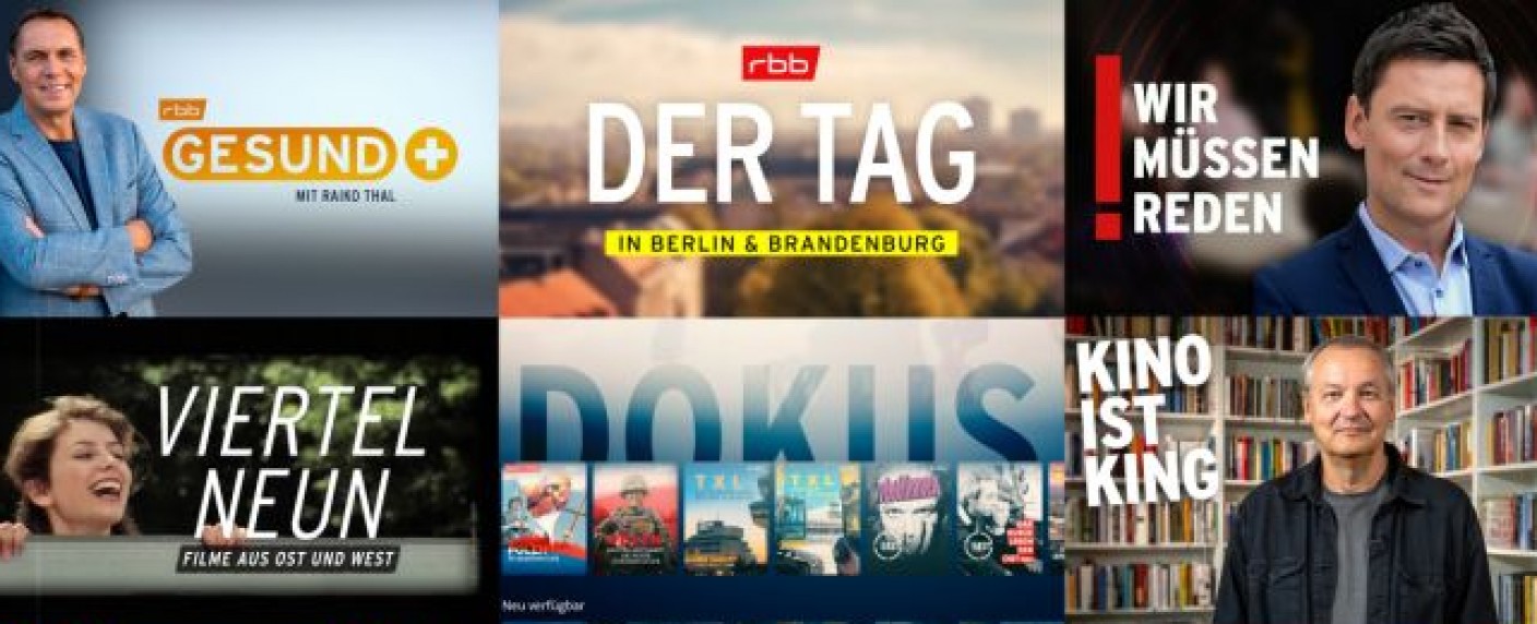 Ab heute: Neues rbb-Programmschema am Abend: Radio-Talks, DDR-Klassiker, TV-Ansager und mehr Regionalität – So sieht der neue Sendeplan des rbb aus – Bild: rbb