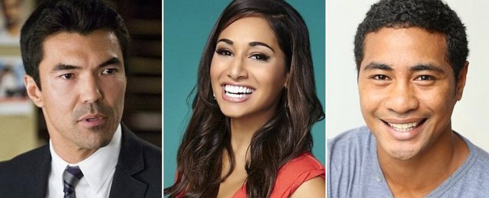 Neue Hauptdarstellerverträge bei „Hawaii Five-0“: (v.l.) Ian Anthony Dale, Meaghan Rath und Beulah Koale – Bild: TNT, FOX, Publicity Foto/IMDB
