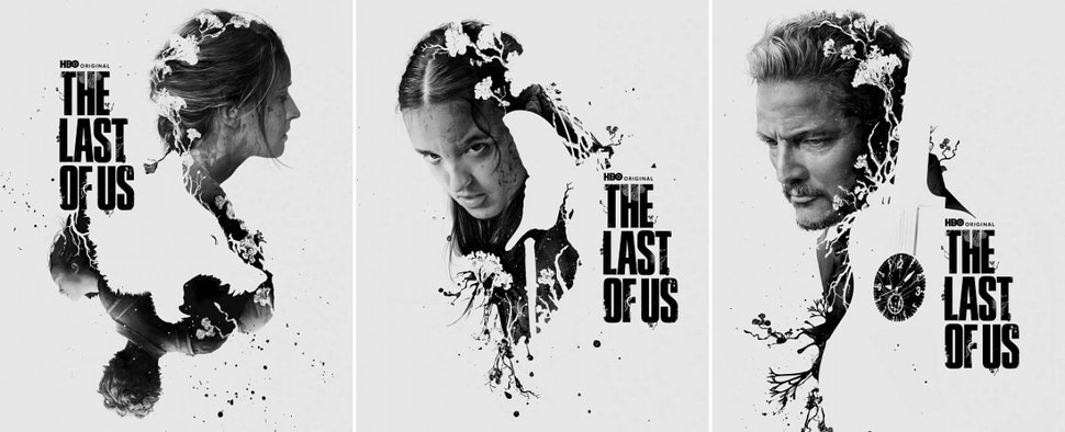 Neue Poster-Motive zur zweiten Staffel von „The Last of Us“: Abby (Kaitlyn Dever), Ellie (Bella Ramsey) und Joel (Pedro Pascal) – Bild: HBO