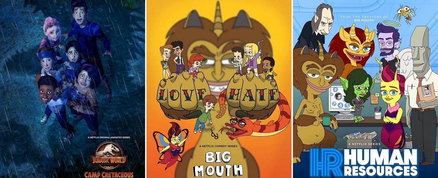 Netflix verlängert „Big Mouth“ und „Human Ressources“, Finale für „Jurassic World: Neue Abenteuer“ – Updates zu den animierten Serien – Bild: Netflix