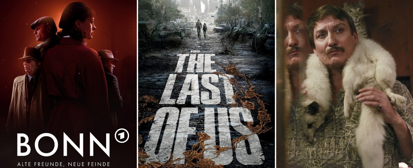 Die 9 wichtigsten Serien im Januar – Von „The Last of Us“ bis „Interview with the Vampire“, von „Totenfrau“ bis „Bonn“ – Bild: ARD/​WDR/​LEONINE Studios/​Odeon Film /​/​ HBO /​/​ Neue Bioskop Television