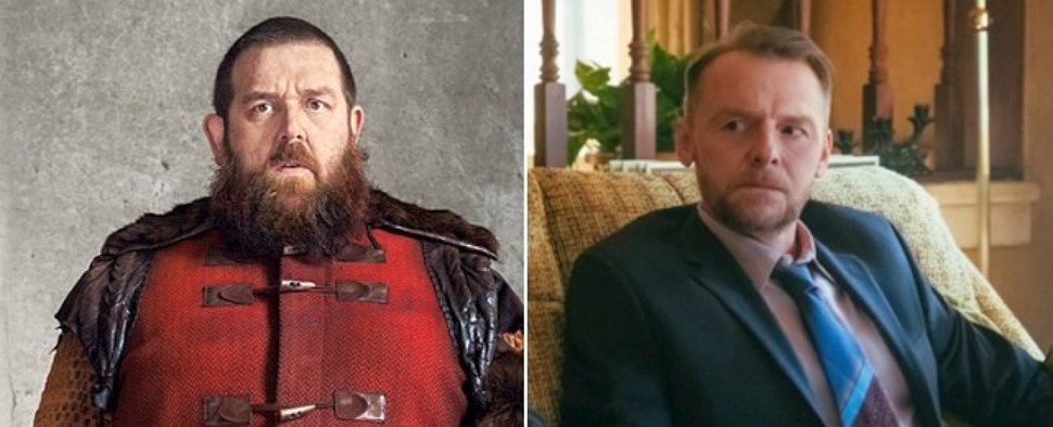 Nick Frost in „Into the Badlands“ und Simon Pegg in „The Boys“ – Bild: AMC, Prime Video