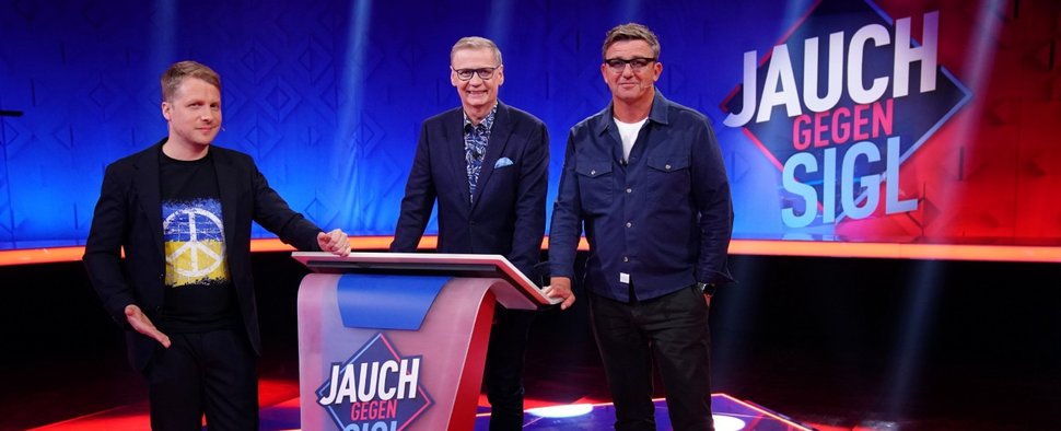 Oliver Pocher moderiert „Jauch gegen Sigl“ – Bild: RTL/Stefan Gregorowius