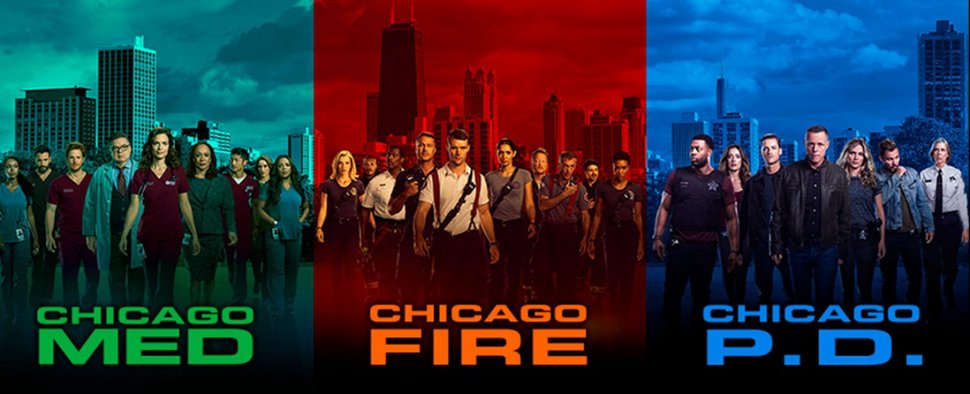 „Chicago Med“, „Chicago Fire“ und „Chicago P.D.“ bilden das Franchise „One Chicago“ – Bild: NBC