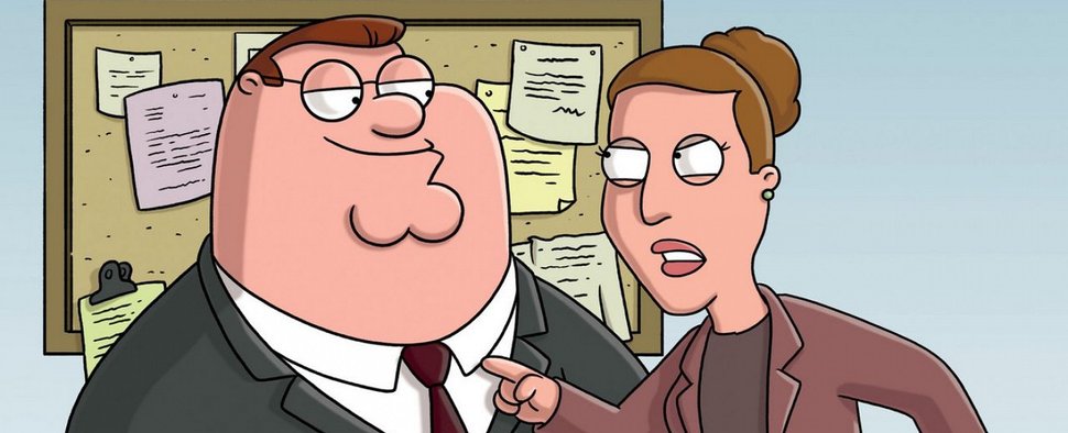 Peter und die von Carrie Fisher gesprochen Angela in „Family Guy“ – Bild: FOX
