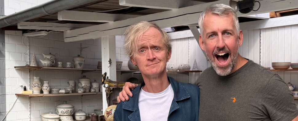 Pierre M. Krause (l.) auf „Kurzstrecke“ mit Sebastian Pufpaff – Bild: SWR