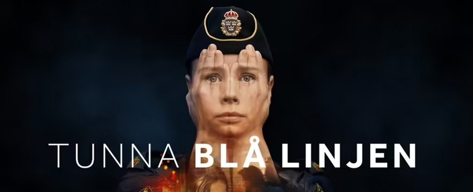 Plakatmotiv von „Thin Blue Line“ (Originaltitel „Tunna blå linjen“) – Bild: SVT