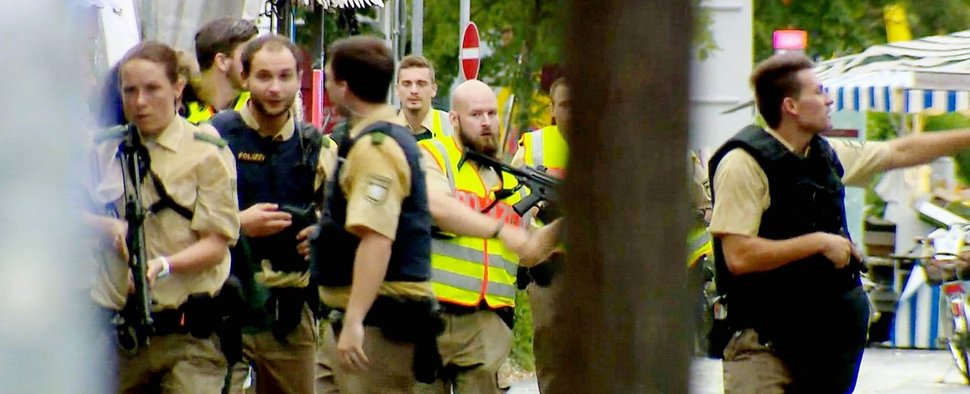 Polizei-Einsatz am 22. Juli 2016 in München – Bild: TVNOW
