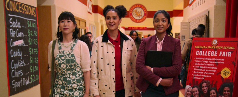 Ramona Young, Lee Rodriguez und Maitreyi Ramakrishnan (v. l.) in „Noch nie in meinem Leben …“ – Bild: Netflix