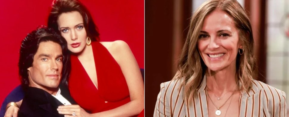 „Reich und Schön“: Rebecca Budig (r.) ist die neue Dr. Taylor Hayes, einst verkörpert von Hunter Tylo (2. v. l.) – Bild: CBS