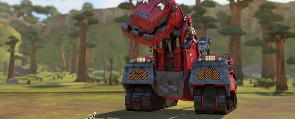 Repto (l.) und T-Rux in „Dinotrux“ – Bild: DreamWorks Animation