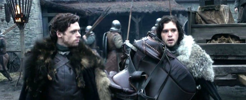 Richard Madden (als Robb) und Kit Harington (als Jon Snow) in „Game of Thrones“ – Bild: HBO