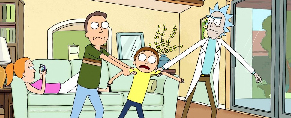 Summer, Jerry, Rick und Morty in „Rick and Morty“ – Bild: adult swim