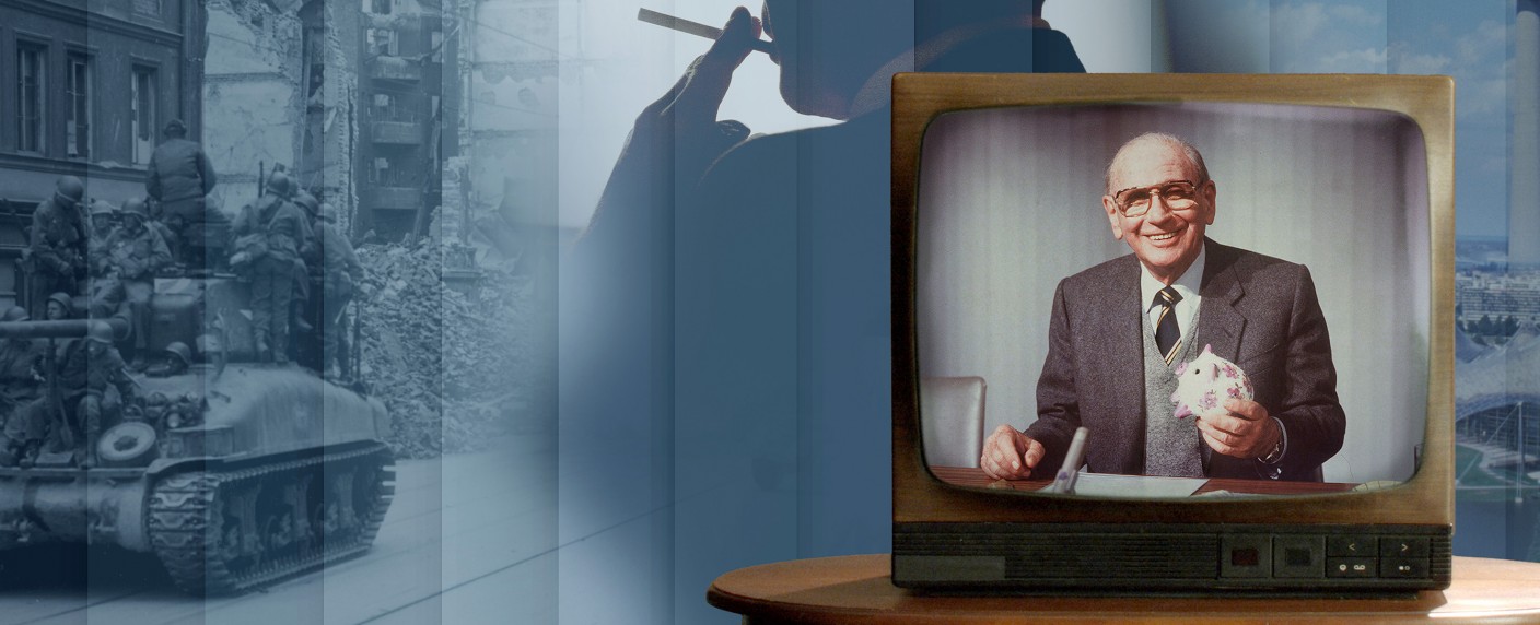 Nach langer Wartezeit: Dokudrama über Robert Lembke – Biografischer Film über legendären Quizmaster und TV-Manager – Bild: SWR/​megaherz/​Getty Images/​United Archives/​SZ Photo