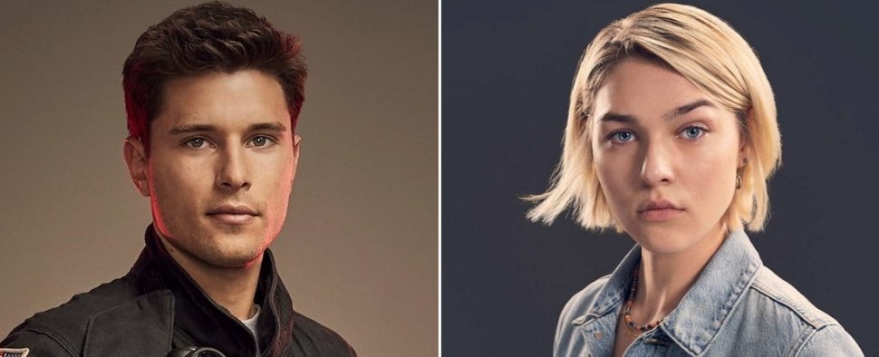 Ronen Rubinstein in „9-1-1: Lone Star“ (l.) und Zyra Gorecki in „La Brea“ – Bild: FOX/NBC