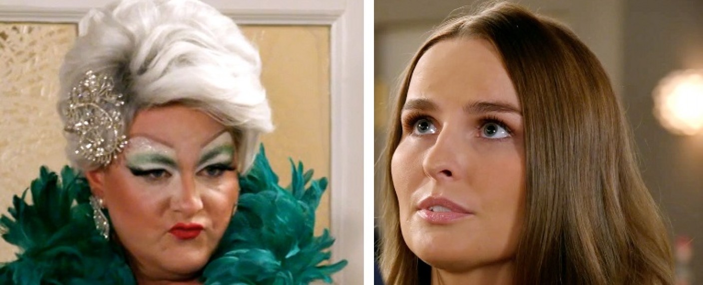 „Rote Rosen“: Dragqueen und Betrügerin tauchen in Lüneburg auf – Philip Richert und Jana Riva in Gastrollen in ARD-Telenovela – Bild: NDR