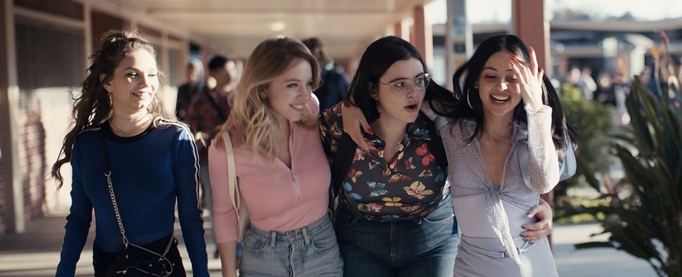 Rues einst unzertrennlichen Freundinnen im Auftakt zu „Euproria“ verlieren ein Mitglied: Barbie Ferreira (2.v.r.) steigt aus – Bild: HBO