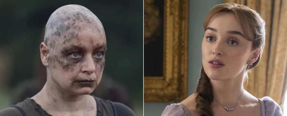 Samantha Morton (l.) in „The Walking Dead“, Phoebe Dynevor in „Bridgerton“ – Bild: AMC/Netflix