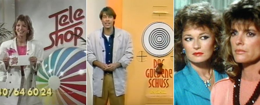 40 Jahre Sat.1: Nachmittage zwischen „Goldener Schuss“ und „Teleshop“ – Als 1989 das Kleinstadt-Fernsehen so viel bunter wurde – Bild: YouTube/​Screenshot
