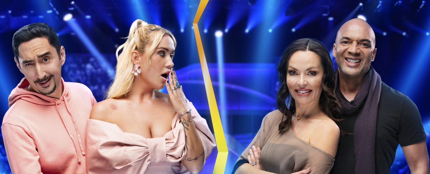 „Schlag den Star“: Duell der musikalischen Ehepaare – Eko Fresh & Sarah Bora gegen Detlef Soost & Kate Hall – Bild: ProSieben/​Steffen Z Wolff