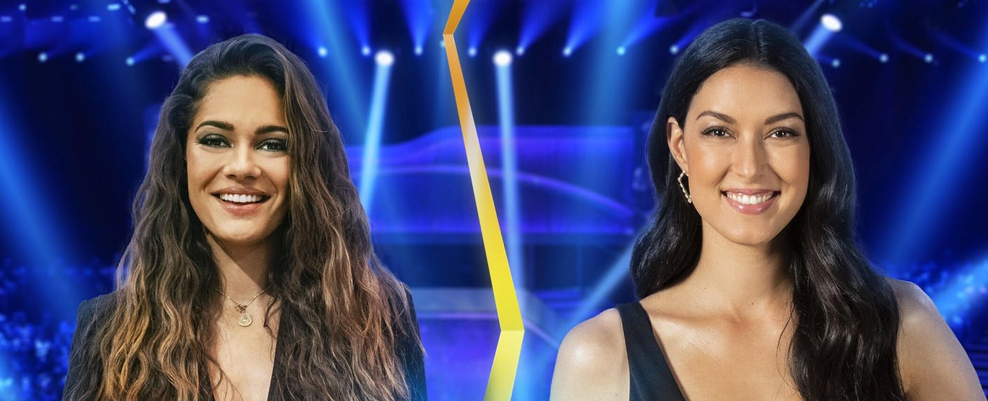 „Schlag den Star“: Schauspielerin gegen Moderatorin – Duell zwischen Nilam Farooq und Rebecca Mir – Bild: ProSieben