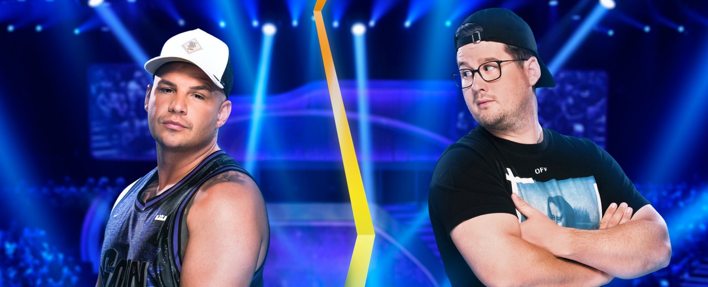„Schlag den Star“: „DSDS“-Sieger gegen „Darf er das?“-Comedian – Duell zwischen Pietro Lombardi und Chris Tall – Bild: ProSieben/​Steffen Z Wolff