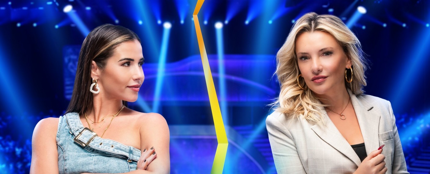 „Schlag den Star“-Duell der Powerfrauen: Reality-TV-Star gegen Sängerin – Evelyn Burdecki fordert Sarah Engels heraus – Bild: Joyn/​ProSieben/​Steffen Z. Wolff