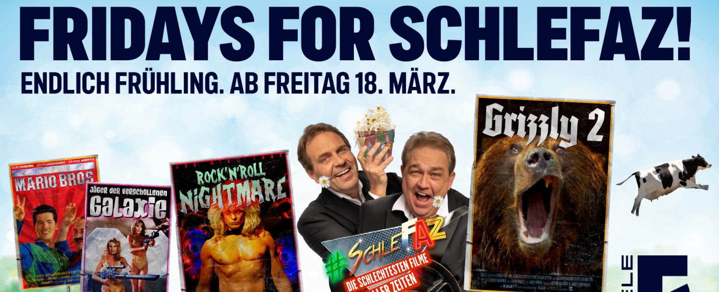 „SchleFaZ“ erhält Staffelstarttermin und Ableger „KulFaZ“ – Kalkofe und Rütten bauen Zusammenarbeit mit Tele 5 aus – Bild: Tele 5