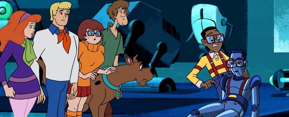 Die „Scooby-Doo“-Gang staunt nicht schlecht, als sie auf Steve Urkel trifft. – Bild: © Warner Bros.