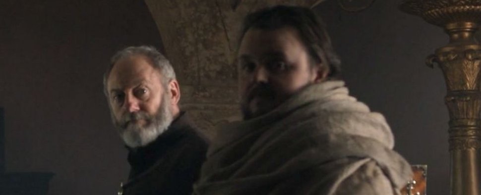 Ser Davon (Liam Gummingham, l.) und Sam Tarly (John Bradley) in einer seltenen gemeinsamen Szen in der achten Staffel von „Game of Thrones“ – Bild: HBO