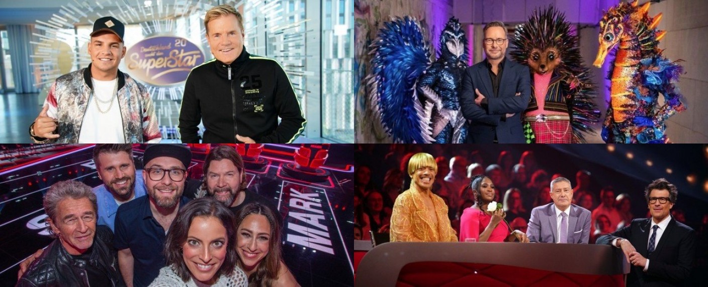 Die große Show-Ödnis – Im Fernsehen nichts Neues – Mut- und Einfallslosigkeit lähmen Innovationen – Bild: RTL/​Stefan Gregorowius/​ProSieben/​Willi Weber/​ProSieben/​André Kowalski