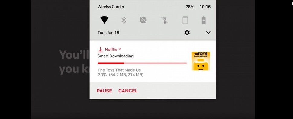 Smart Download via Netflix – Bild: Netflix/Screenshot