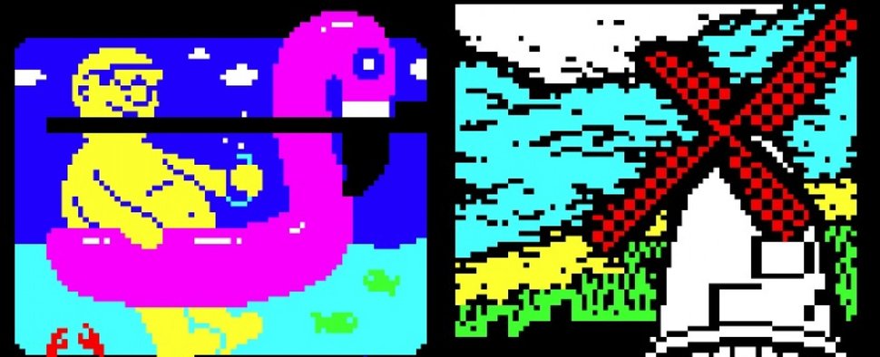 Links: „Easy Flamingoin“ von Losso /​ Alex Grupe; Rechts: „Windmill“ von Sarah Burgess – Bild: ARD Text