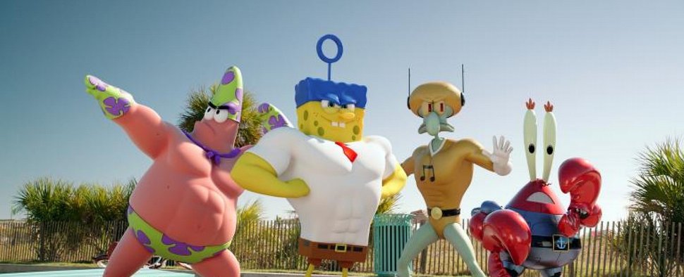 Eine Szene aus dem zweiten „SpongeBob“-Kinofilm „Schwamm aus dem Wasser“ – Bild: (2016) Paramount Pictures and Viacom International Inc. All Rights Reserved. SPONGEBOB SQUAREPANTS is the trademark of Viacom International Inc.