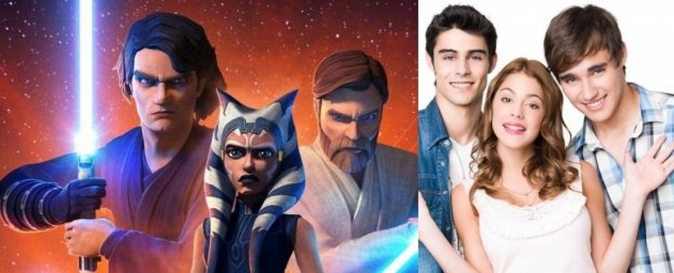 „Star Wars: The Clone Wars“ und „Violetta“ – Bild: Disney+/Lucasfilm/Disney Channel