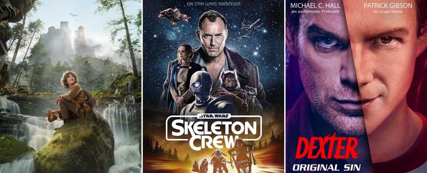 Die 6 wichtigsten Serien im Dezember – Von „Ronja Räubertochter“ bis „Star Wars: Skeleton Crew“, von „Dexter: Original Sin“ bis „Found“ – Bild: Viaplay Group, Filmlance International AB, Film i Väst, Ahil Films, ARD Degeto/​Audrius Solominas /​/​ Disney+ /​/​ Paramount+