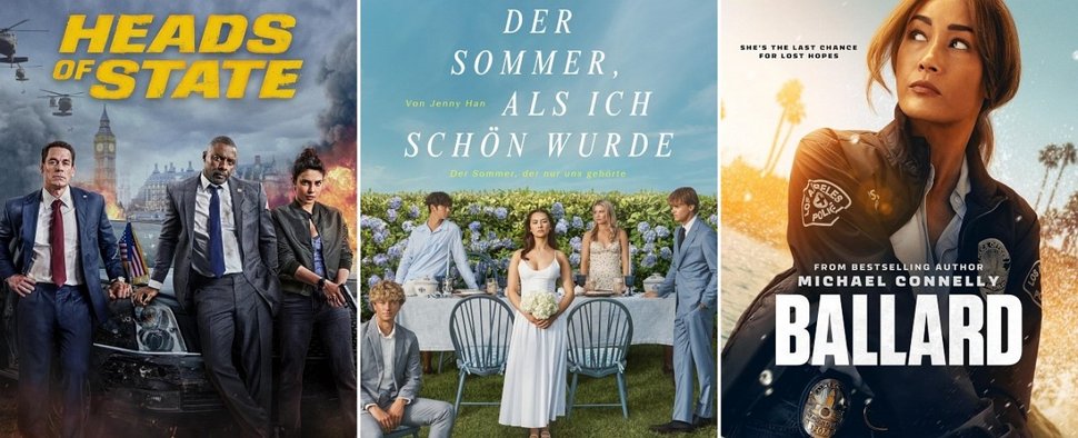 Starten im Juli bei Amazon Prime Video: „Heads of State“, „Der Sommer, als ich schön wurde“ und „Ballard“ – Bild: Amazon