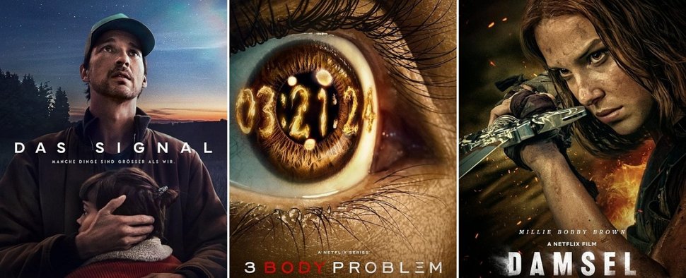 Starten im März 2024 bei Netflix: „Das Signal“, „3 Body Problem“ und der Film „Damsel“ – Bild: Netflix