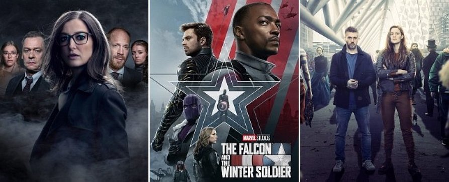 Die 7 wichtigsten Serien im März – Von „The Falcon and the Winter Soldier“ bis „Invincible“, von „8 Zeugen“ bis „Beforeigners“ – Bild: TVNOW; Hardy Brackmann; Benno Kraehahn /​ Disney+ /​ HBO Nordic