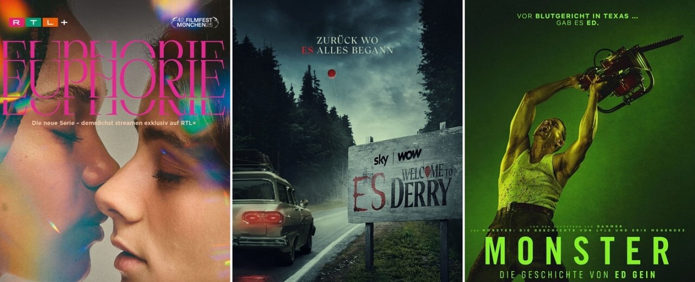 Die 10 wichtigsten Serien im Oktober – Von „Euphorie“ bis „Monster“, von „ES: Welcome to Derry“ bis „Kohlrabenschwarz“ – Bild: RTL+/​Home Box Office, Inc. All rights reserved/​Netflix
