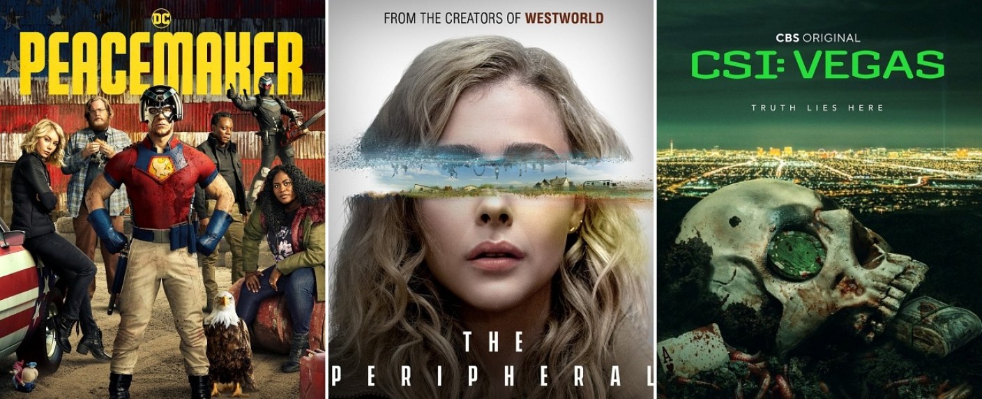 Die 8 wichtigsten Serien im Oktober – Von „Das Netz“ bis „Peripherie“, von „CSI: Vegas“ bis „Peacemaker“ – Bild: RTL+/​Prime Video/​RTL+