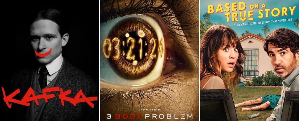 Starten in Deutschland im März: „Kafka“, „3 Body Problem“ und „Based on a True Story“ – Bild: Superfilm/Netflix/Peacock