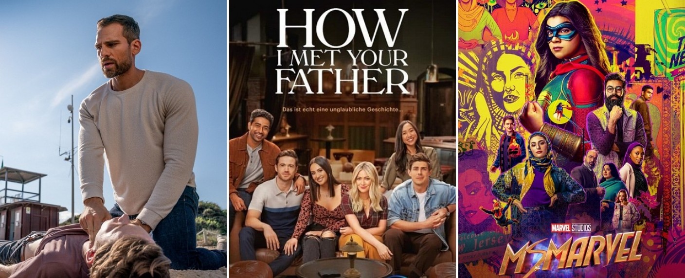 Die 7 wichtigsten Serien im Juni – Von „How I Met Your Father“ bis zum „Schiffsarzt“, von Mr. Bean gegen die Biene bis „Ms. Marvel“ – Bild: RTL, UFA FICTION, Wolfgang Ennenbach/​ 20th Television/​Marvel Studios