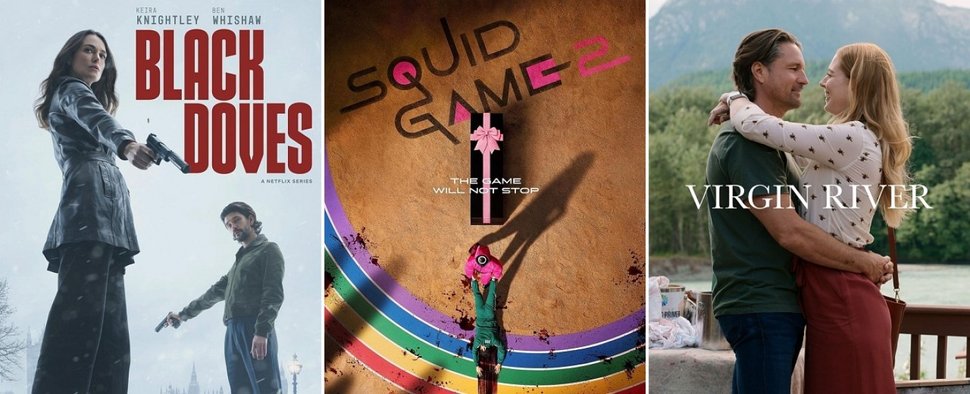 Starten in Dezember mit frischen Folgen: „Black Doves“, „Squid Game“ und „Virgin River“ – Bild: Netflix