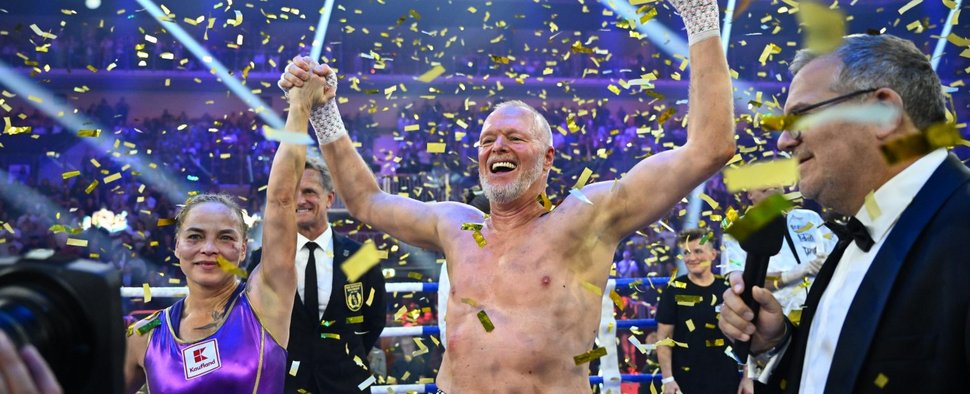 Stefan Raab kämpfte ein letztes Mal gegen Regina Halmich – Bild: Raab Entertainment/Willi Weber